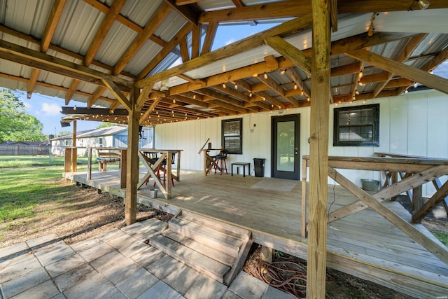 711 S Red St, Sheridan, AR 72150 - deck with fence