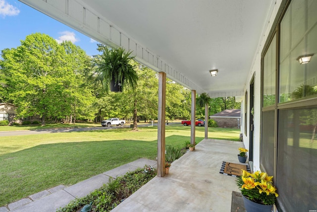 711 S Red St, Sheridan, AR 72150 - view of patio / terrace featuring covered porch