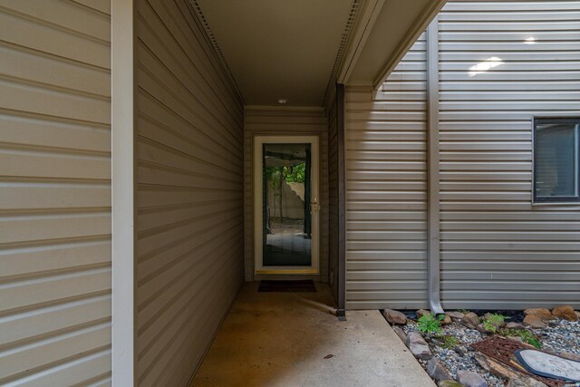 view of exterior entry
