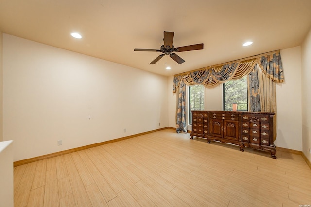 415 Gold Nugget Loop, Hot Springs, AR 71913 - spare room with ceiling fan, wood finished floors, and recessed lighting