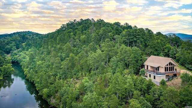 415 Gold Nugget Loop, Hot Springs, AR 71913 - view of mountain background with a large body of water and a forest