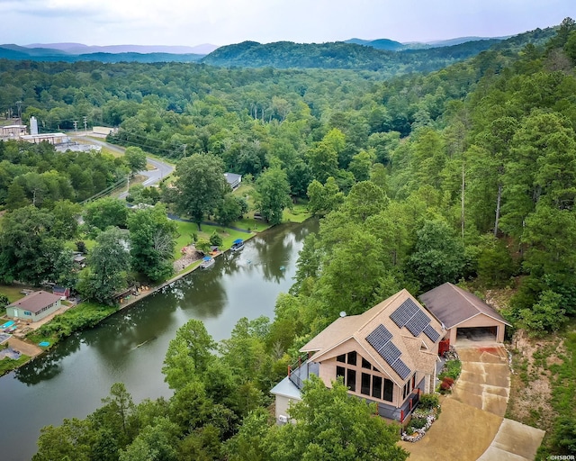 415 Gold Nugget Loop, Hot Springs, AR 71913 - bird's eye view of a forest and a water and mountain view