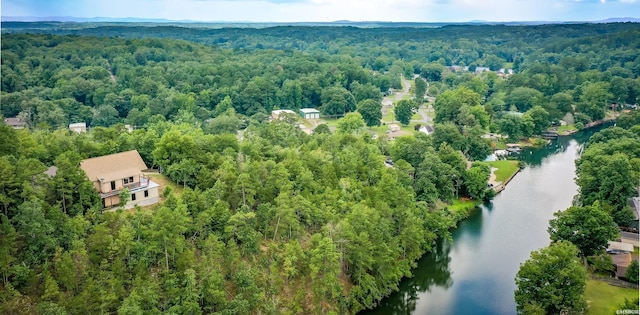 415 Gold Nugget Loop, Hot Springs, AR 71913 - drone / aerial view of a forest and a nearby body of water