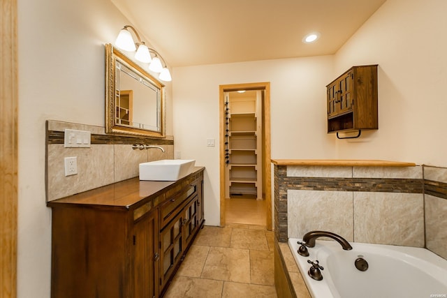 415 Gold Nugget Loop, Hot Springs, AR 71913 - bathroom featuring vanity and a garden tub