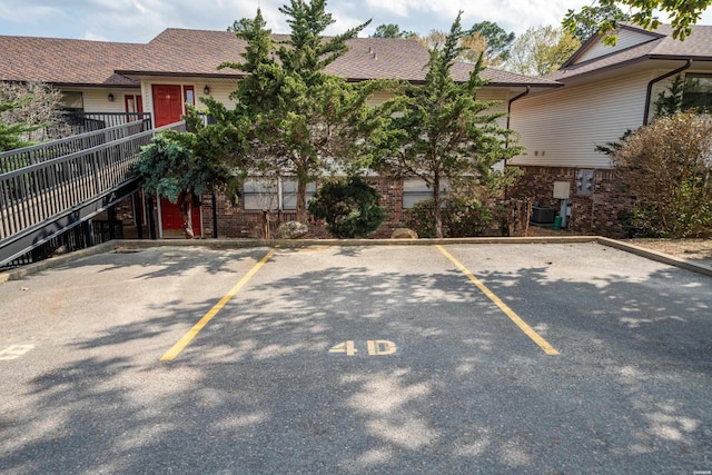 view of uncovered parking lot