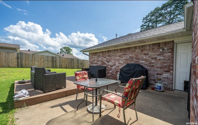 200 Cole Pl, Hot Springs, AR 71901 - view of patio / terrace with area for grilling and a deck