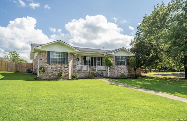 200 Cole Pl, Hot Springs, AR 71901 - ranch-style house featuring covered porch and brick siding