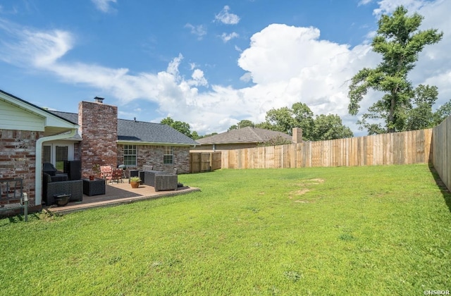 200 Cole Pl, Hot Springs, AR 71901 - fenced backyard featuring an outdoor living space and a patio