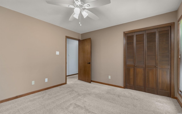 5 Arga Pl, Hot Springs, AR 71909 - unfurnished bedroom with a closet, carpet, and a ceiling fan