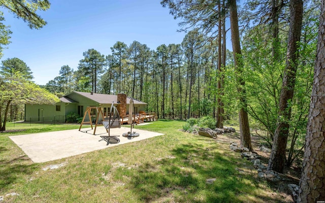 5 Arga Pl, Hot Springs, AR 71909 - view of yard featuring a patio area and a deck