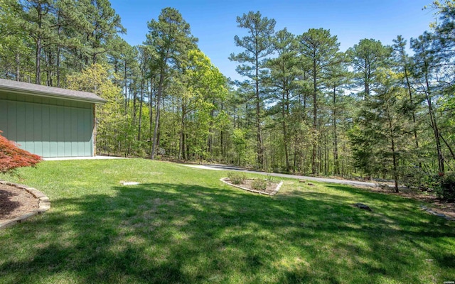 5 Arga Pl, Hot Springs, AR 71909 - view of green lawn with a forest view