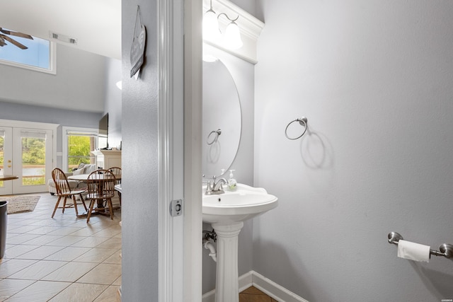 181 Fish Hatchery Rd Unit P2, Hot Springs, AR 71913 - bathroom featuring tile patterned flooring and a sink