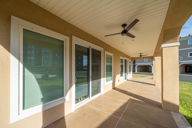 150 Villa Pointe Pt Unit A, Hot Springs, AR 71913 - view of patio featuring a ceiling fan