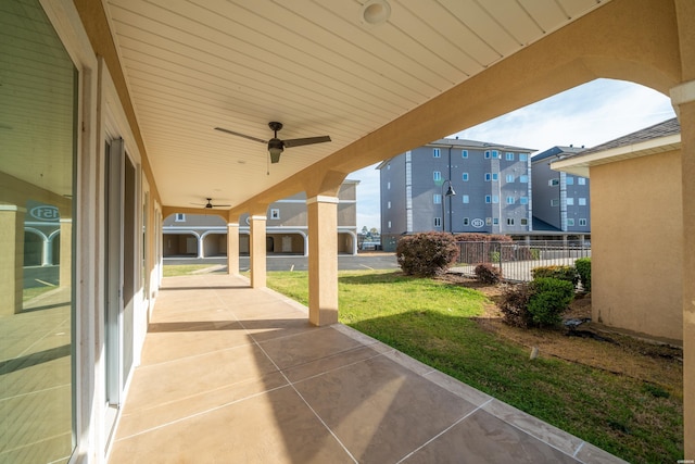 150 Villa Pointe Pt Unit A, Hot Springs, AR 71913 - view of patio featuring a ceiling fan
