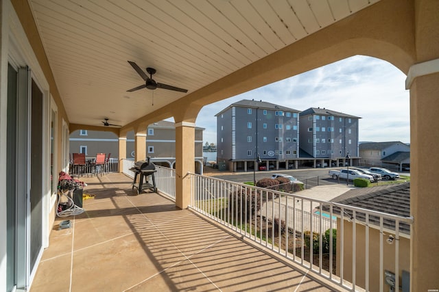 150 Villa Pointe Pt Unit A, Hot Springs, AR 71913 - balcony featuring a ceiling fan