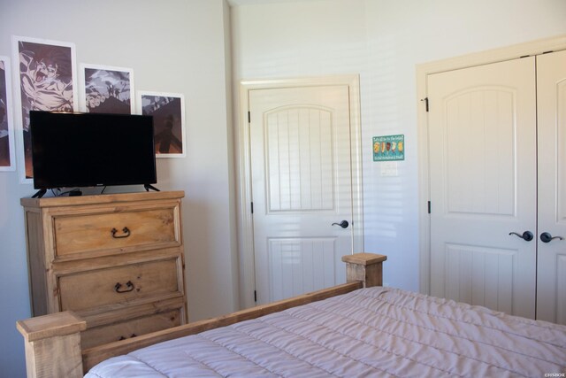 bedroom with a closet