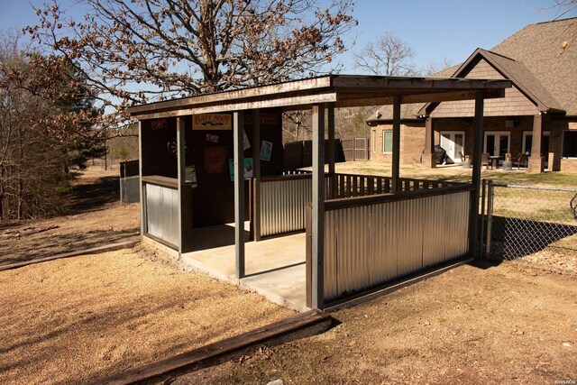 view of stable