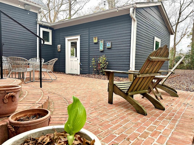 view of patio featuring outdoor dining space