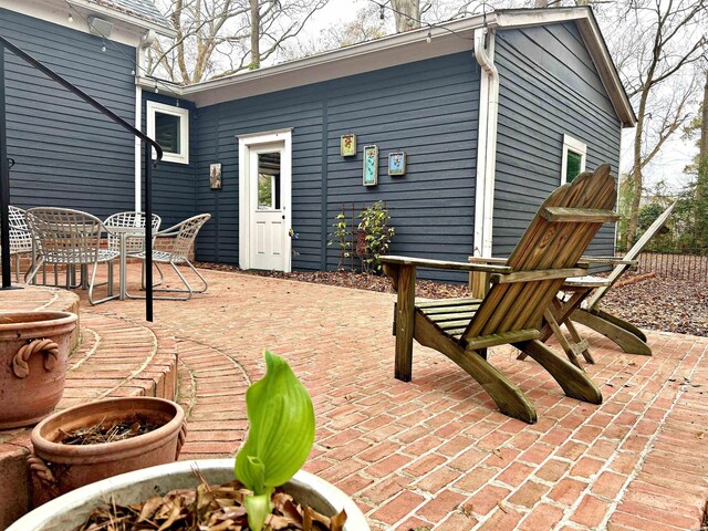 view of patio featuring outdoor dining space