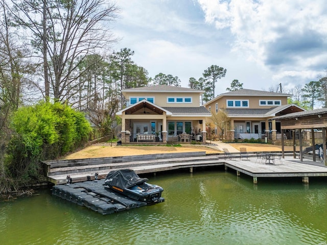 1129 Marion Anderson Rd, Hot Springs, AR 71913 - rear view of property featuring a water view