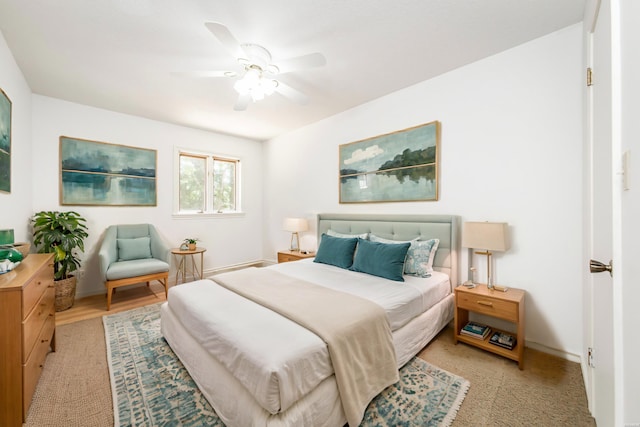 bedroom with ceiling fan