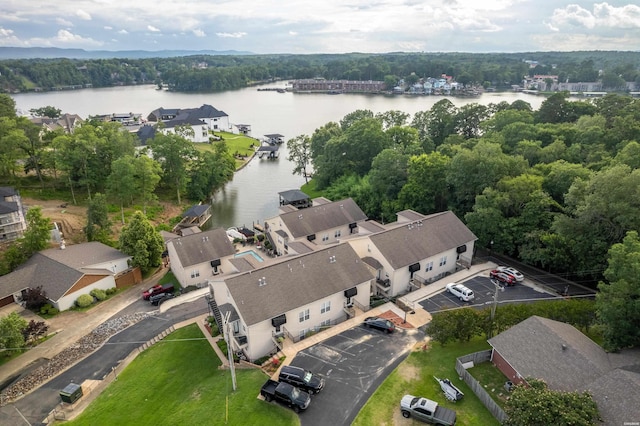 409 Halteria Ln Unit B, Hot Springs, AR 71913 - aerial view of a nearby body of water and a forest