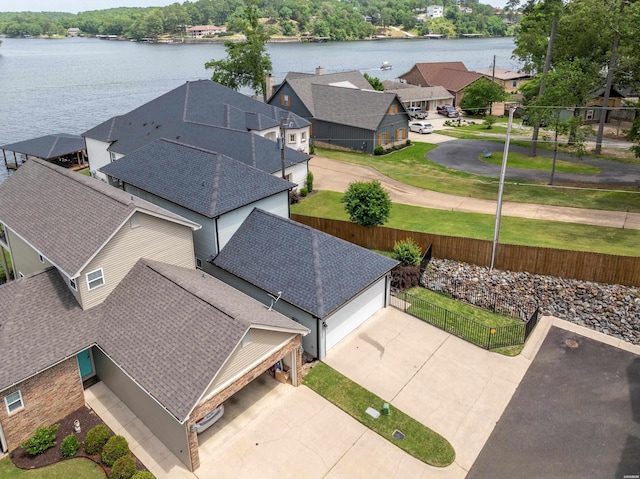 125 Eagle View Pt, Hot Springs, AR 71913 - aerial view of residential area featuring a large body of water