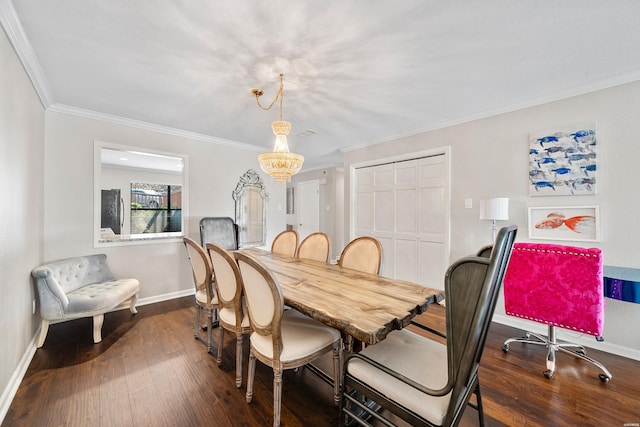 1412 Airport Rd, Hot Springs, AR 71913 - dining space with hardwood / wood-style floors and crown molding