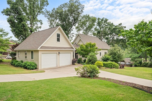 180 Port Au Prince, Hot Springs, AR 71913 - view of front facade with a garage, a front lawn, driveway, and a shingled roof
