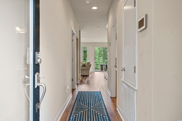 180 Port Au Prince, Hot Springs, AR 71913 - hall with wood finished floors, baseboards, and recessed lighting