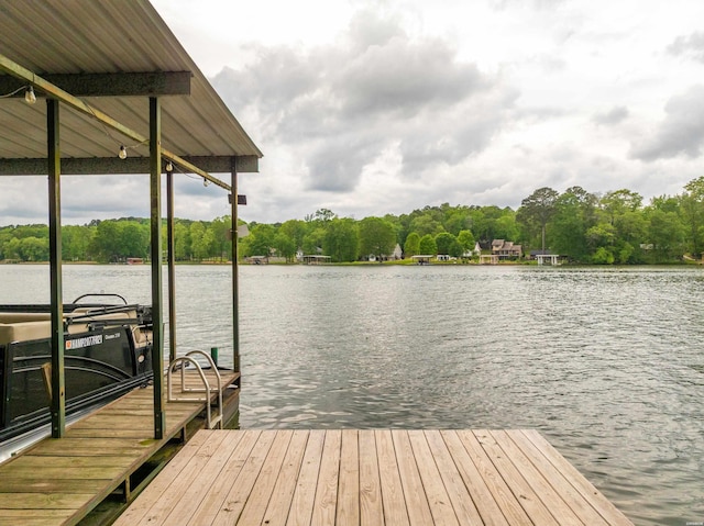 340 Vanadium Cir, Hot Springs, AR 71901 - view of dock with a view of trees and a water view