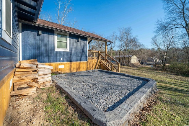 196 Morphew Rd, Hot Springs, AR 71913 - view of green lawn featuring stairs