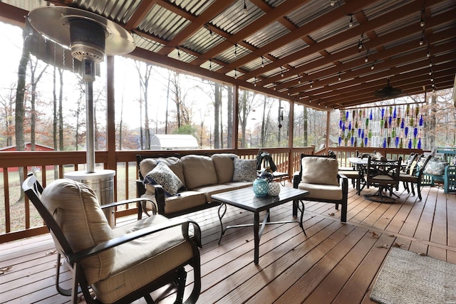 view of sunroom / solarium