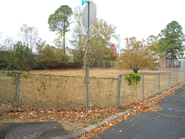 exterior space with traffic signs