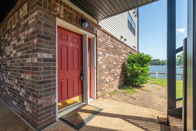 5371 Central Ave Unit 6D, Hot Springs, AR 71913 - property entrance featuring a water view and brick siding