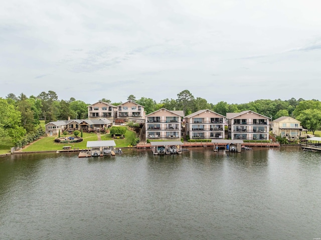 244 Bayou Pt Unit 401-B, Hot Springs, AR 71913 - water view featuring a dock