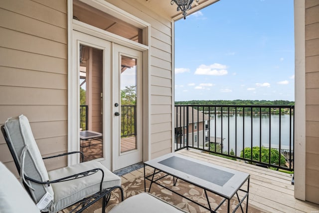 244 Bayou Pt Unit 401-B, Hot Springs, AR 71913 - balcony featuring a water view