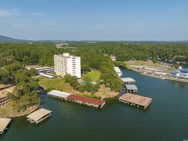 740 Weston Rd Unit 102, Hot Springs, AR 71913 - birds eye view of property featuring a water view and a forest view