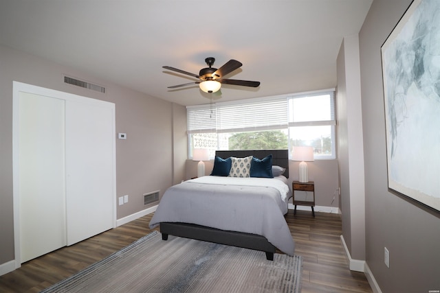 740 Weston Rd Unit 102, Hot Springs, AR 71913 - bedroom featuring visible vents, wood finished floors, and baseboards