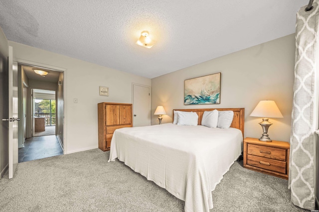 5371 Central Ave Unit 5H, Hot Springs, AR 71913 - bedroom with carpet flooring and a textured ceiling