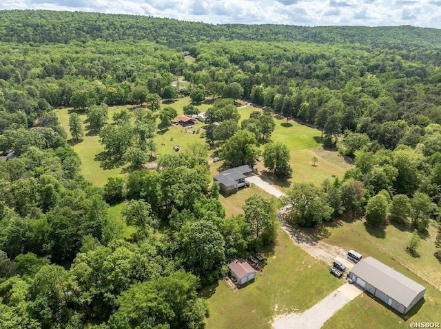 136 Ami Jo Dr, Hot Springs, AR 71913 - drone / aerial view of a heavily wooded area