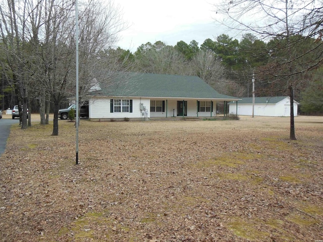 view of front facade with covered porch