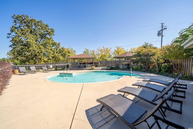 101 Long Island Dr Unit 303, Hot Springs, AR 71913 - view of pool with a fenced backyard, a gazebo, a patio, and a fenced in pool