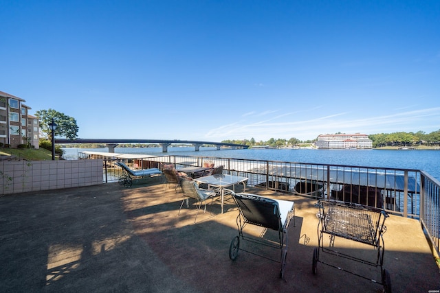 101 Long Island Dr Unit 303, Hot Springs, AR 71913 - view of patio / terrace featuring a water view