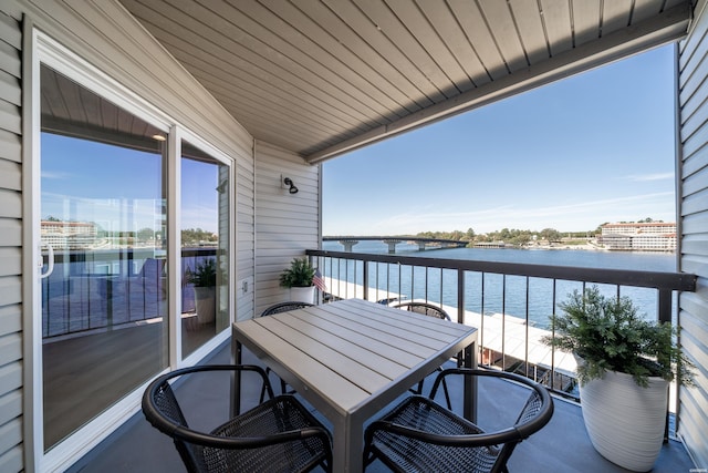 101 Long Island Dr Unit 303, Hot Springs, AR 71913 - balcony featuring a water view