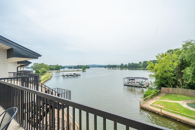 5371 Central Ave Unit 5L, Hot Springs, AR 71913 - water view featuring a boat dock
