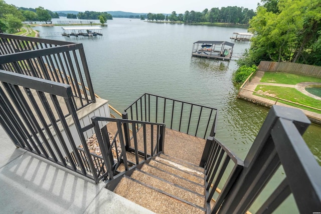 5371 Central Ave Unit 5L, Hot Springs, AR 71913 - water view featuring a boat dock