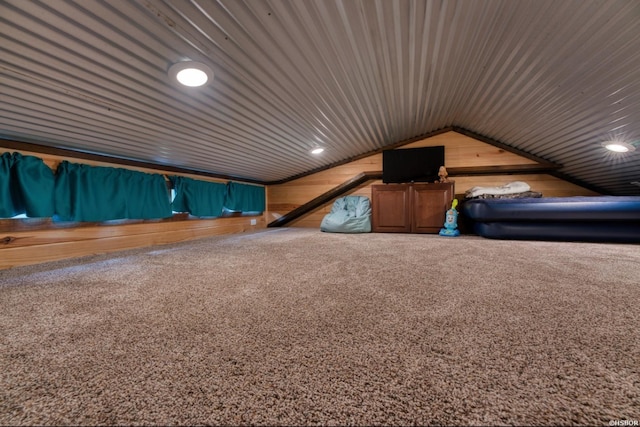 152 Anderson Loop, Amity, AR 71921 - bonus room with lofted ceiling, wooden walls, recessed lighting, and wooden ceiling
