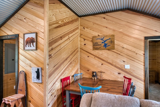 152 Anderson Loop, Amity, AR 71921 - dining area featuring a sauna and wooden walls
