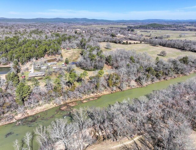 aerial view featuring a mountain view